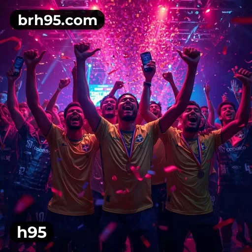 Sessão de jogo em andamento no aplicativo h95 para Android